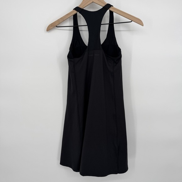Outdoor Voices Sz XS Black Athleisure Dress Built-In Bra & Shorts Liner Stretchy - Picture 3 of 8